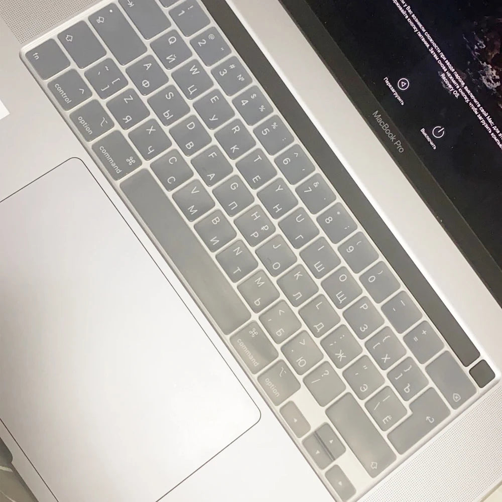CaseBuy Premium Silicone Keyboard Cover Ultra Thin for MacBook Pro 14 16" M4 M3 M2 M1 Pro/Max, Air 15" 13.6" M3 M2, Cl